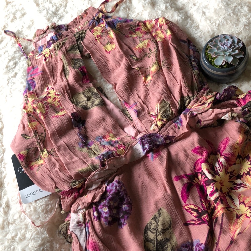 •Floral Ruffle Sundress•